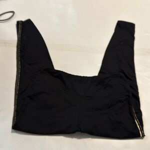 Bebe Sport Gold & Black Leggings Women Large